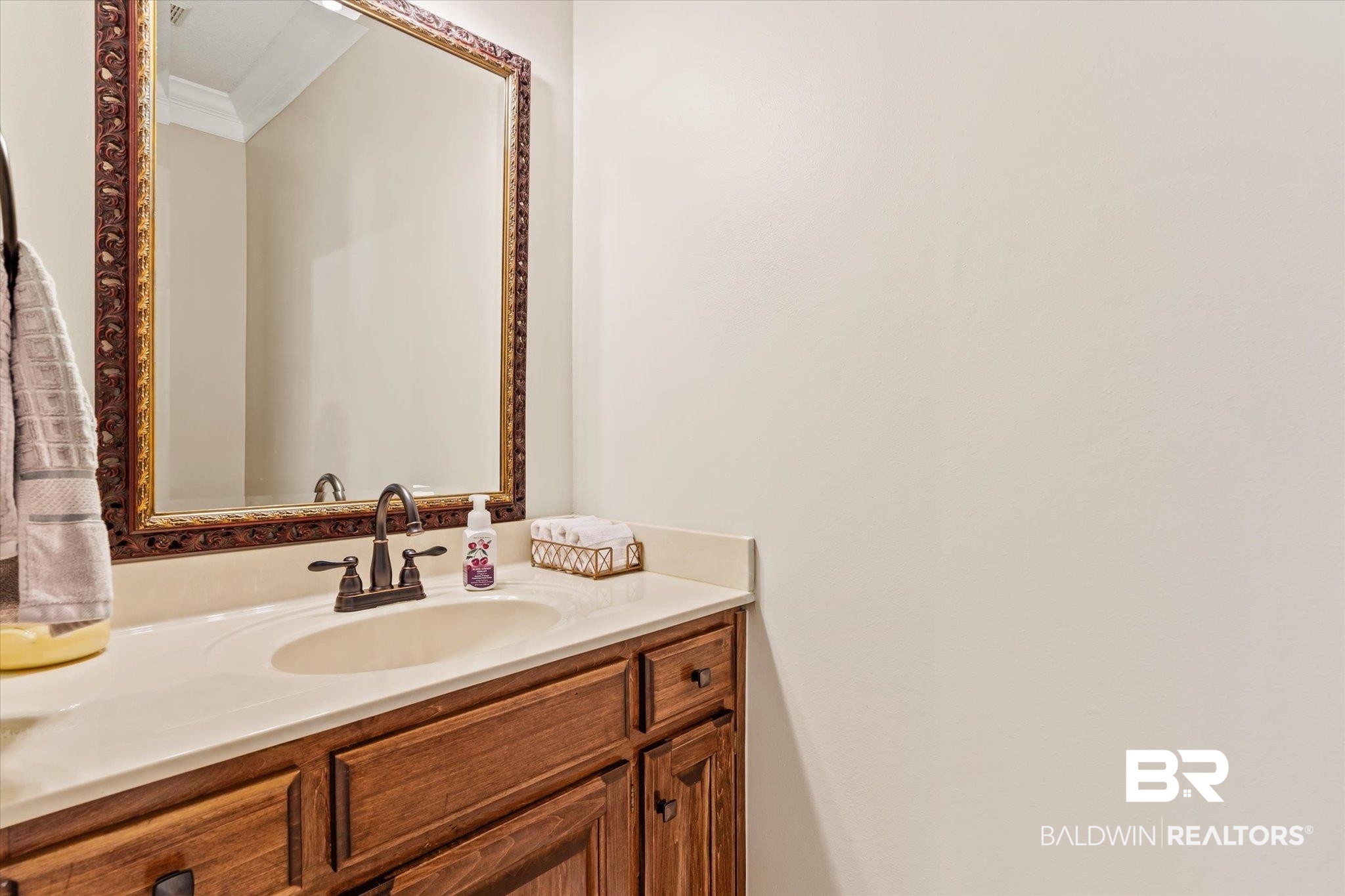 7360 Bridgewood Court Mobile, AL 36695 - Photo 24 of 30 Bathroom with ornamental molding and vanity