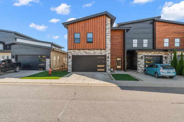 a house view with a garden space