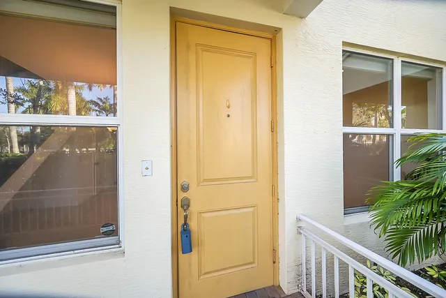 a view of front door