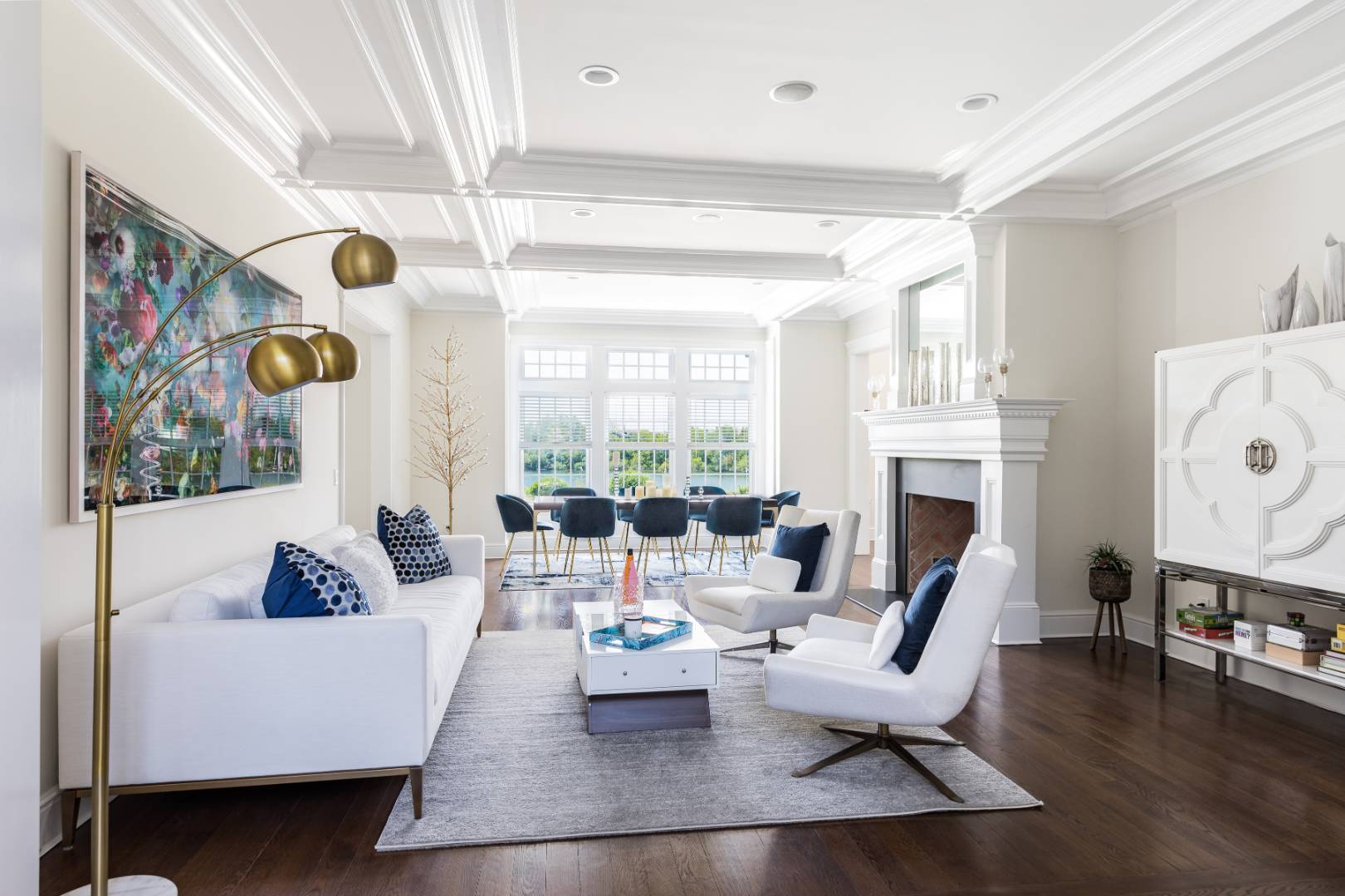 19 Kellis Way Bridgehampton, NY 11932 - Photo 5 of 26 a living room with fireplace furniture and decor