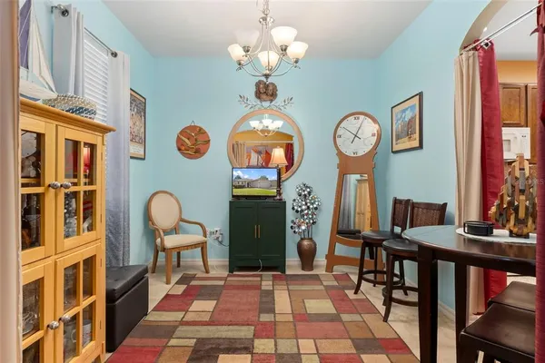 a front view of a house with entryway and wooden floor