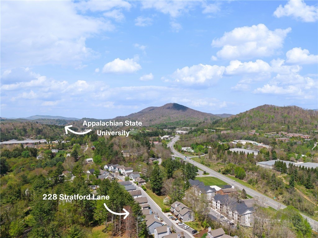 228 Stratford Lane Boone, NC 28607 - Photo 33 of 33 an aerial view of residential houses with outdoor space and street view
