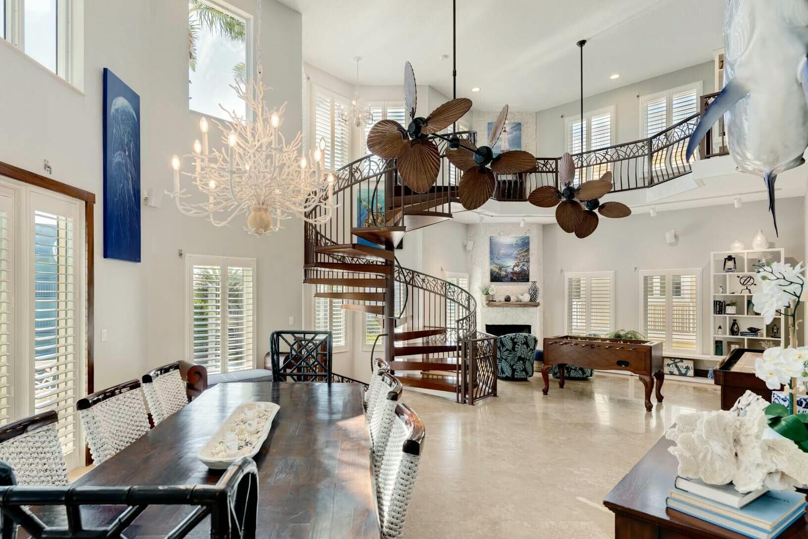 141 Canal Street Tavernier, FL 33070 - Photo 14 of 90 a view of living room with furniture and a chandelier