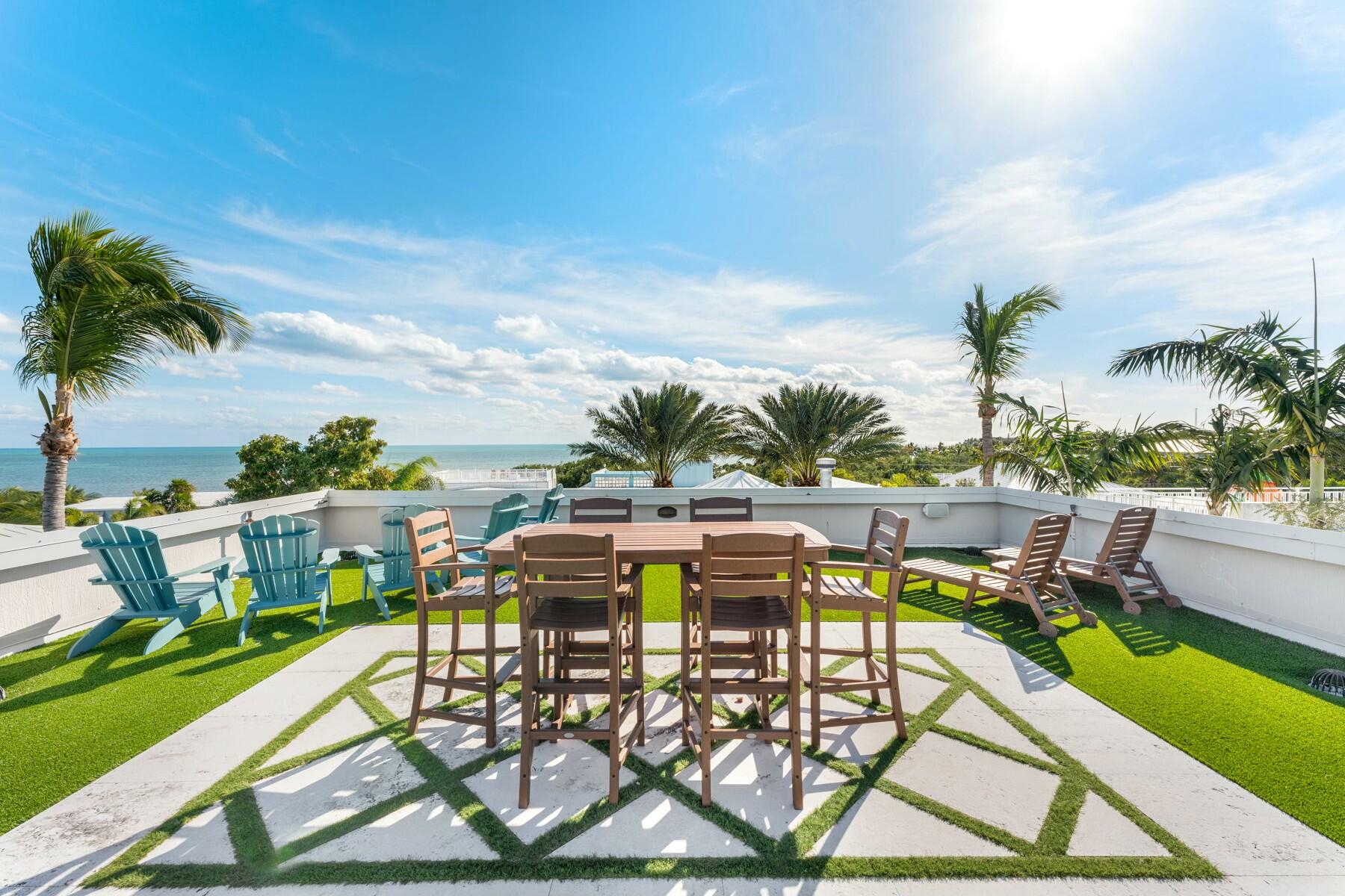 141 Canal Street Tavernier, FL 33070 - Photo 46 of 90 Roof Top Deck with Ocean View