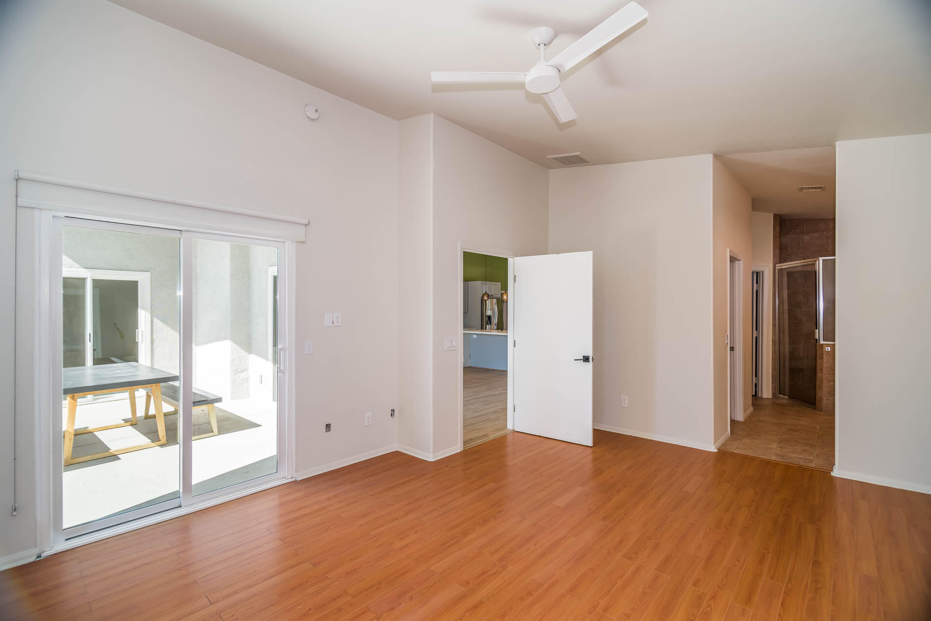 67685 Garbino Road Cathedral City, CA 92234 - Photo 18 of 45 a view of empty room with wooden floor