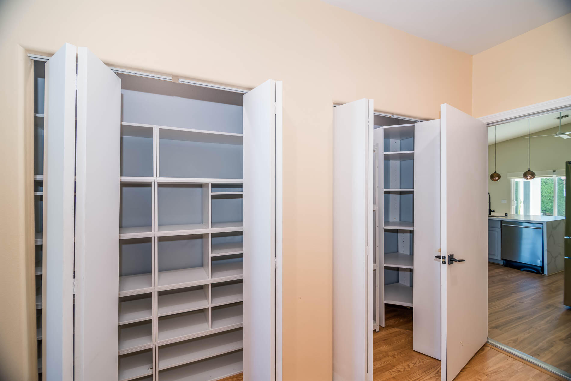 67685 Garbino Road Cathedral City, CA 92234 - Photo 35 of 45 a view of closet area with empty racks