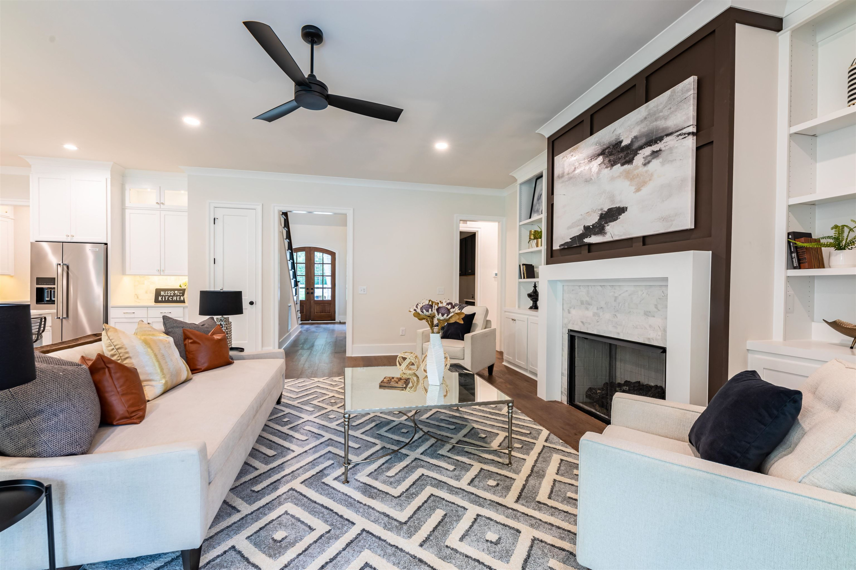 1220 Dixie Trail Raleigh, NC 27607 - Photo 17 of 40 a living room with furniture fireplace and window