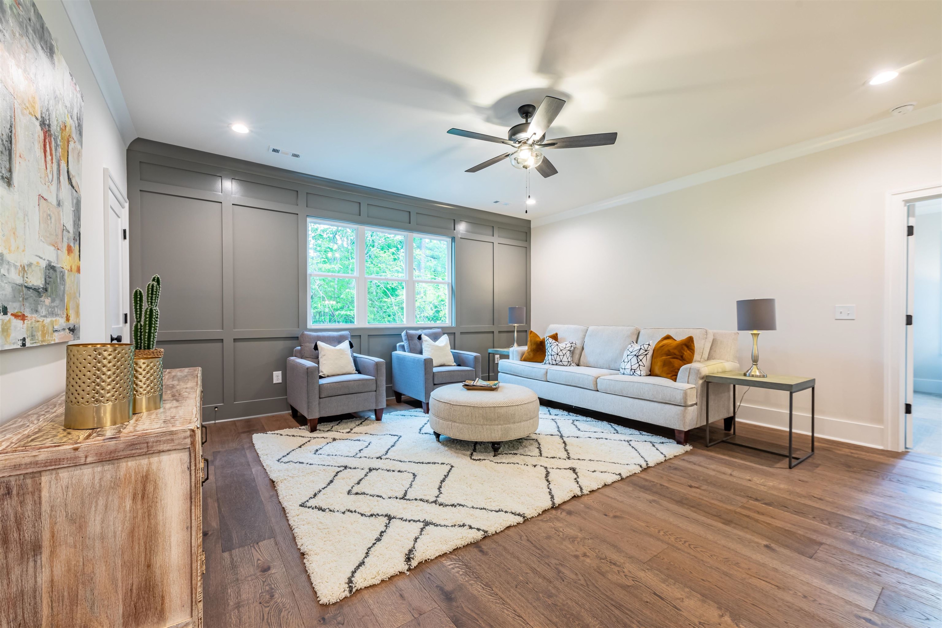 1220 Dixie Trail Raleigh, NC 27607 - Photo 25 of 40 a living room with furniture and a large window