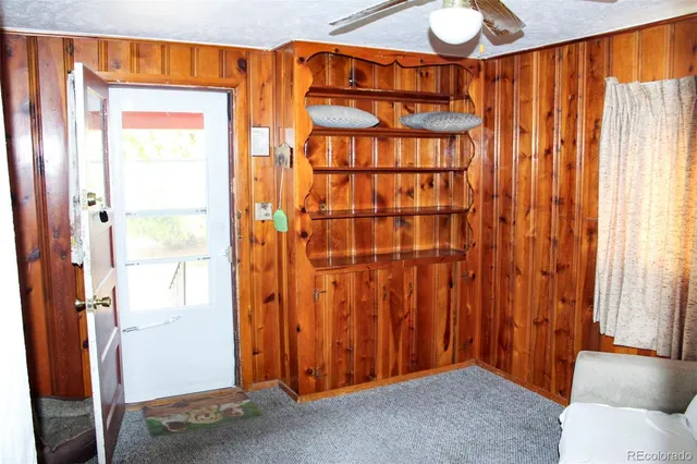 a view of a bathroom with a tub