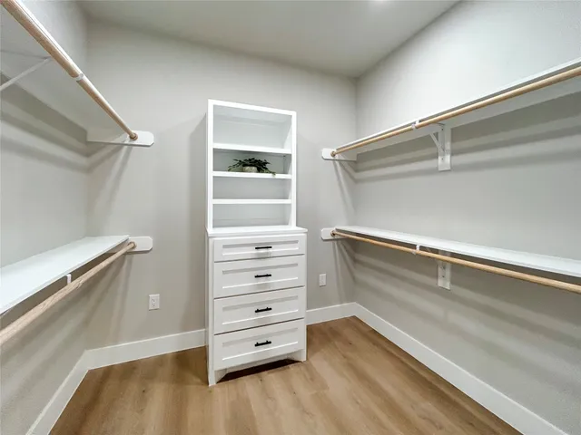 a view of walk in closet