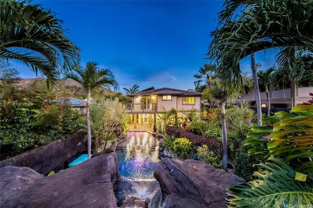 a view of balcony with flower plants