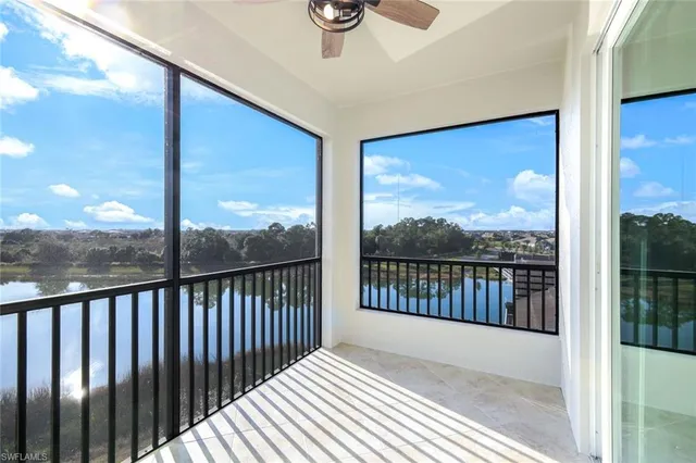 a view of a city from a balcony