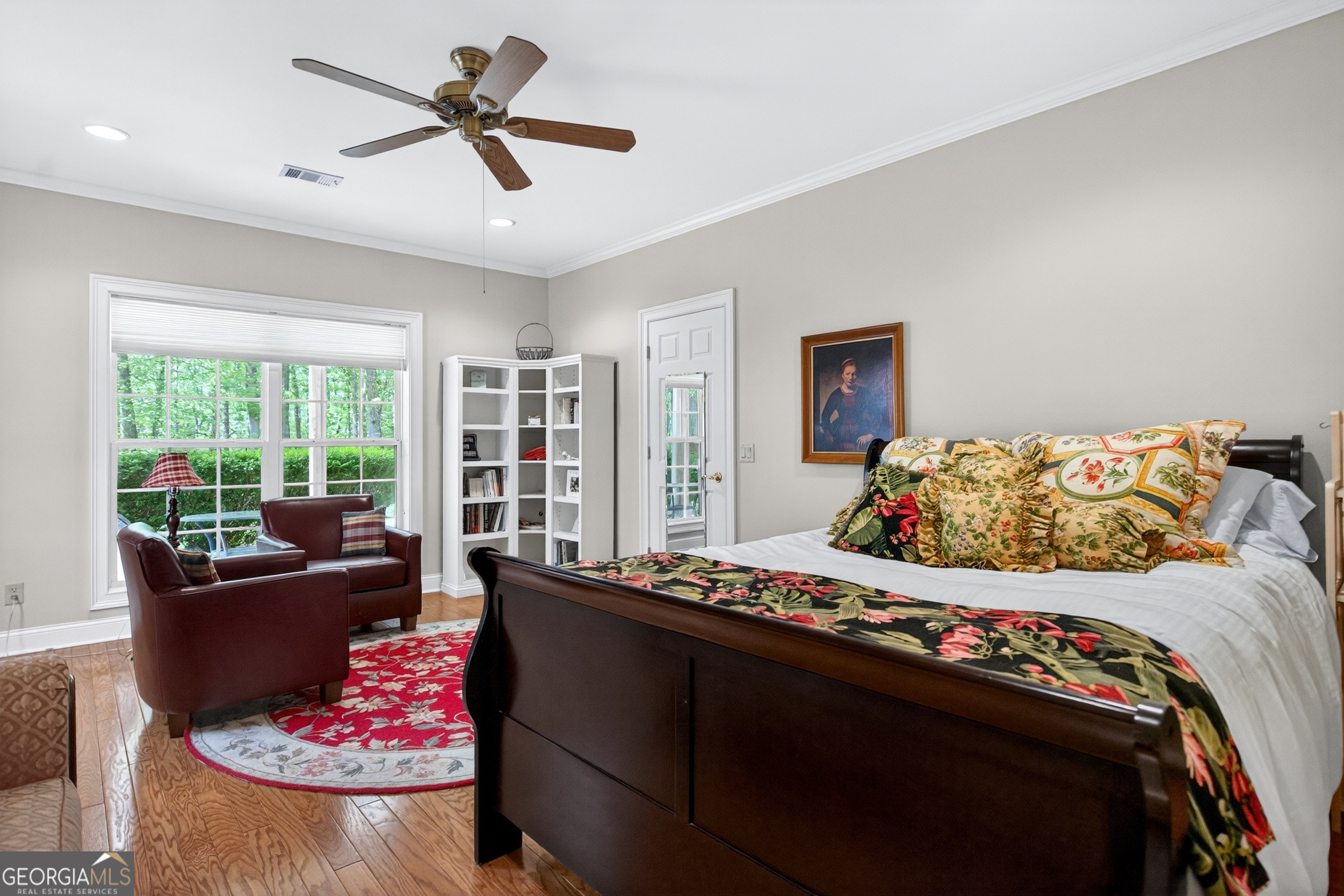 5 North Brooks Road LaGrange, GA 30240 - Photo 57 of 100 a bedroom with a bed a couch and a potted plant