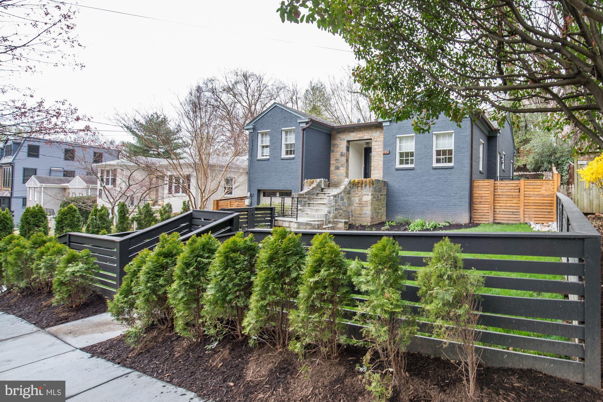 3024 Arizona Avenue Northwest Washington, DC 20016 - Photo 2 of 29 Front of House with New Fence