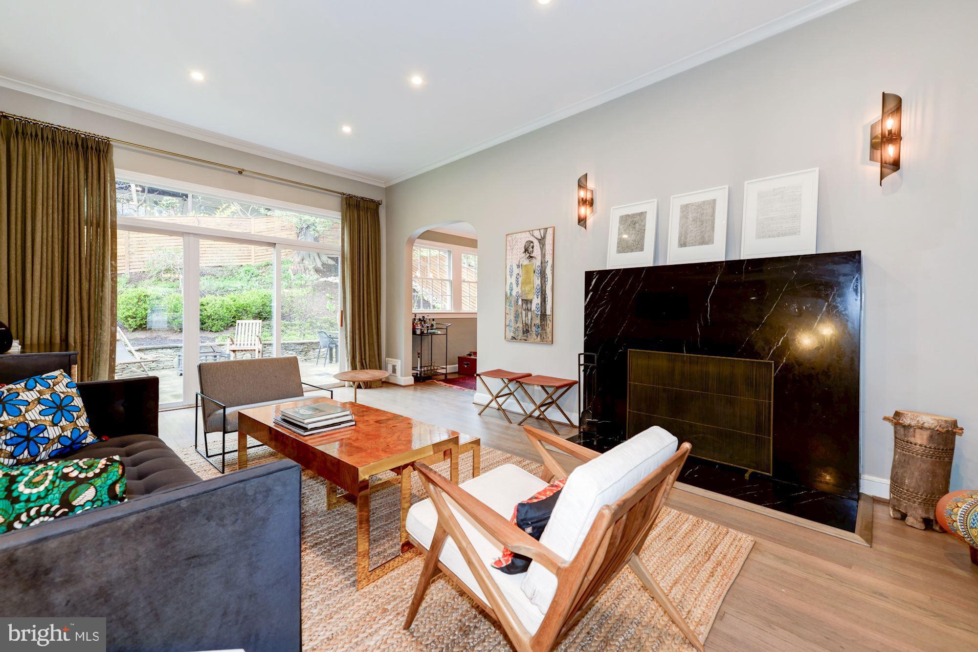 3024 Arizona Avenue Northwest Washington, DC 20016 - Photo 6 of 29 Custom Mantle and Lighting