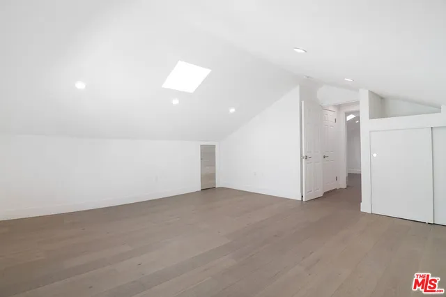 an empty room with an entryway