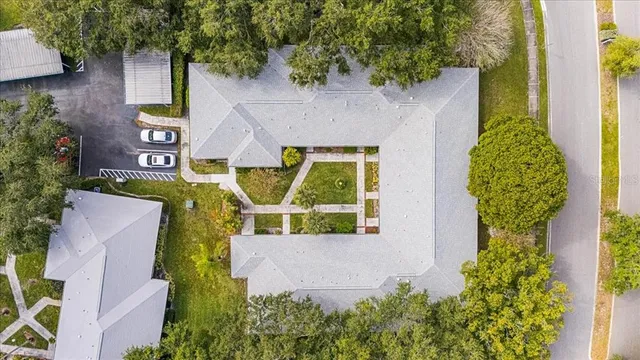 an aerial view of a city