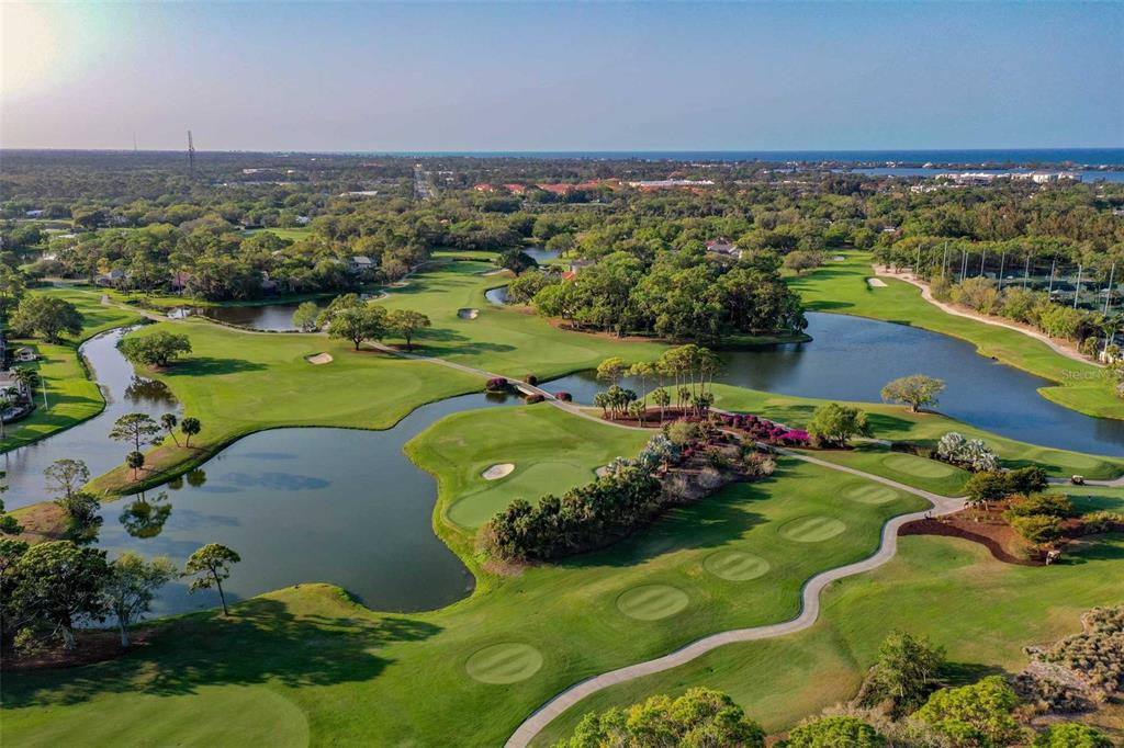 20 Bayhead Lane Osprey, FL 34229 - Photo 70 of 72 an aerial view of a houses with a lake view