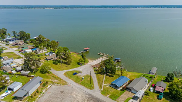 a view of a swimming pool with some plants