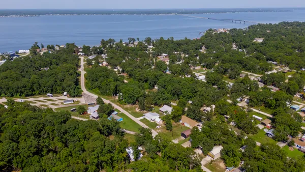 a view of a lush green field
