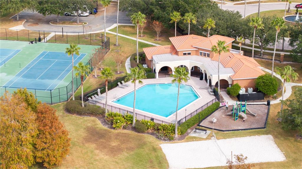 11410 Rapallo Lane Windermere, FL 34786 - Photo 58 of 62 an aerial view of a house with swimming pool and patio