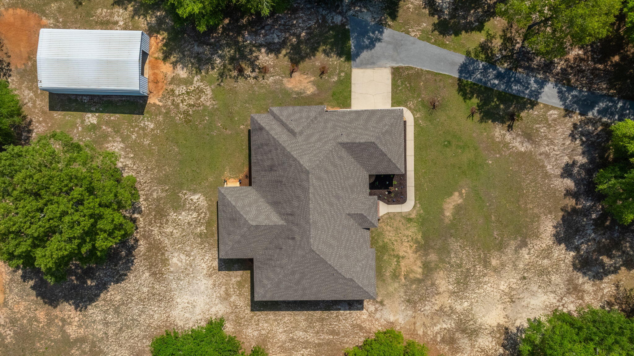 5777 Buckward Road Baker, FL 32531 - Photo 59 of 60 an aerial view of a house with a yard