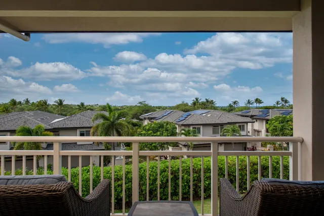 a view of a city from a balcony