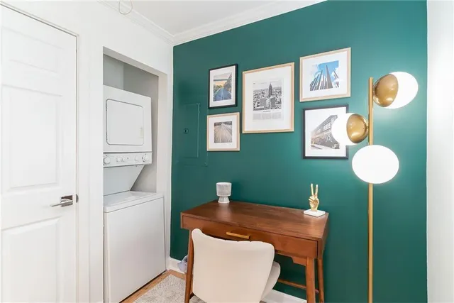 a view of a kitchen area