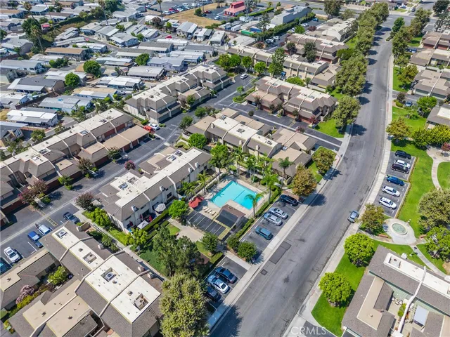 an aerial view of a city