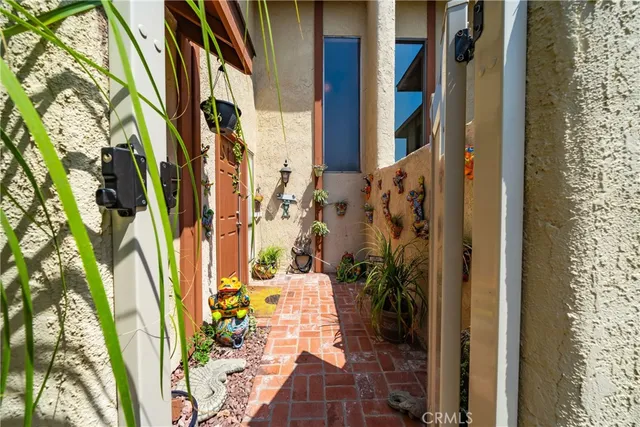a view of a potted plants next to a building