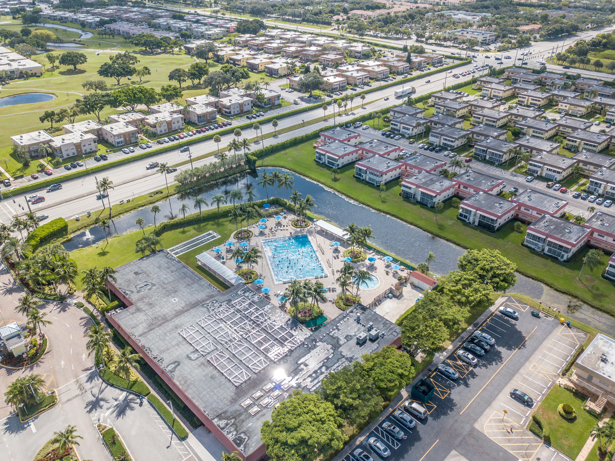 842 Normandy Trail Delray Beach, FL 33484 - Photo 26 of 29 MONACO CLUBHOUSE AERIAL
