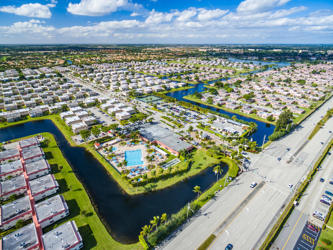 842 Normandy Trail Delray Beach, FL 33484 - Photo 27 of 29 Monaco Clubhouse Aerial
