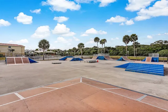 a view of a parking space