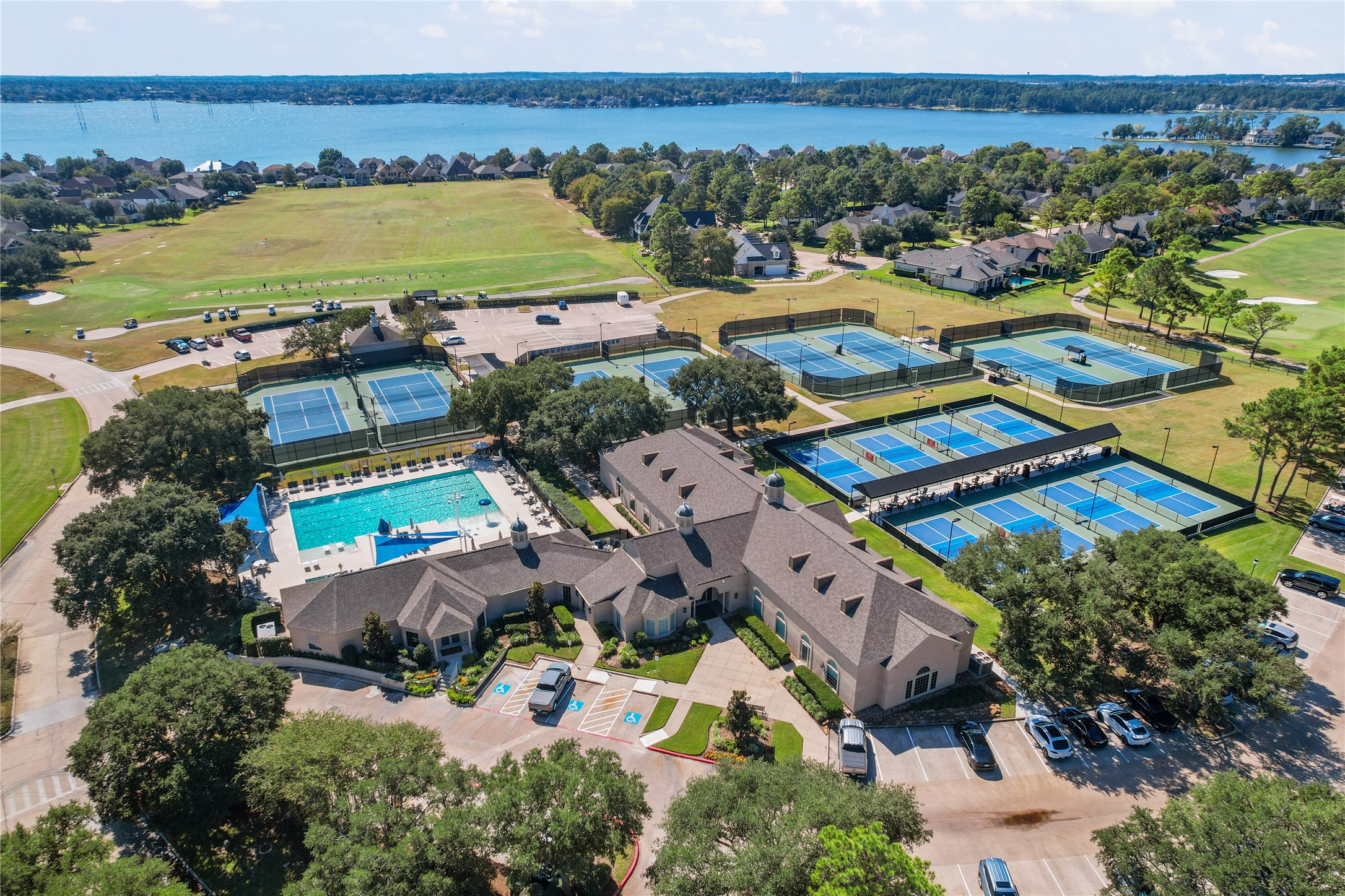 319 Palais Verde Road Montgomery, TX 77356 - Photo 35 of 39 an aerial view of residential houses with outdoor space