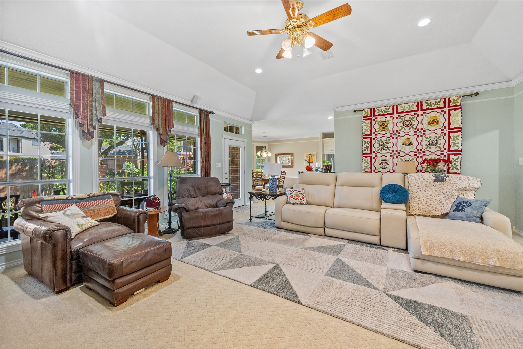 319 Palais Verde Road Montgomery, TX 77356 - Photo 10 of 39 a living room with furniture and a large window