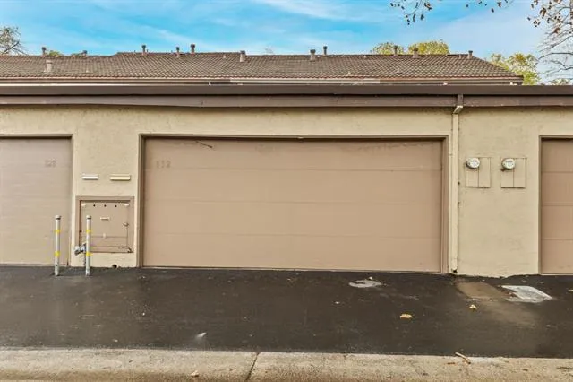 an empty room with a outdoor space