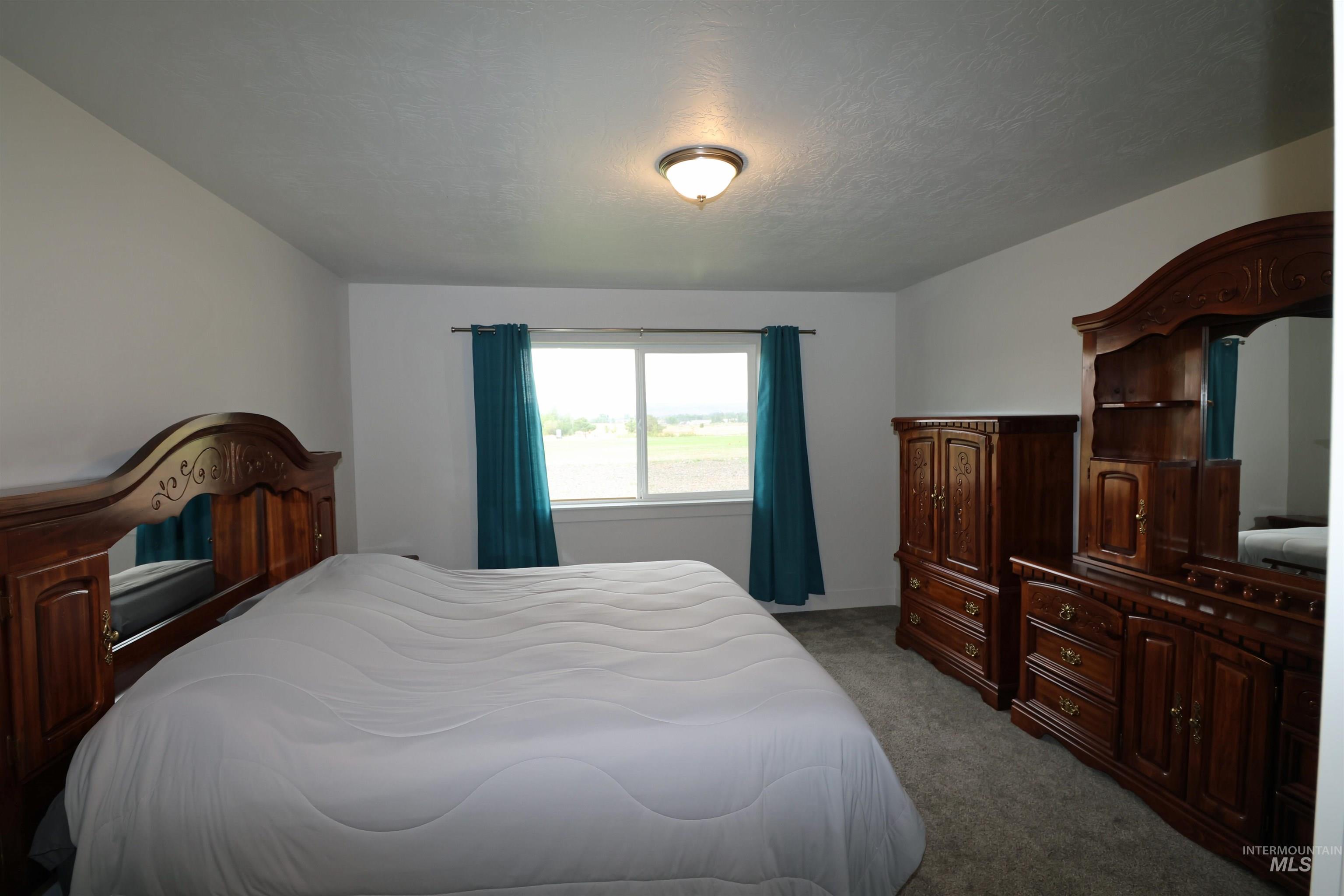 2272 Golf Lane Council, ID 83612 - Photo 13 of 32 Carpeted bedroom featuring a textured ceiling and baseboards