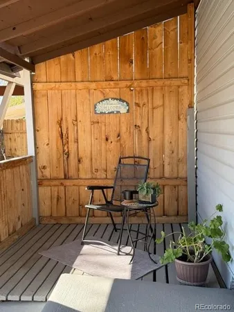 a backyard of a house