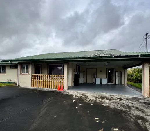 a front view of a house with entryway
