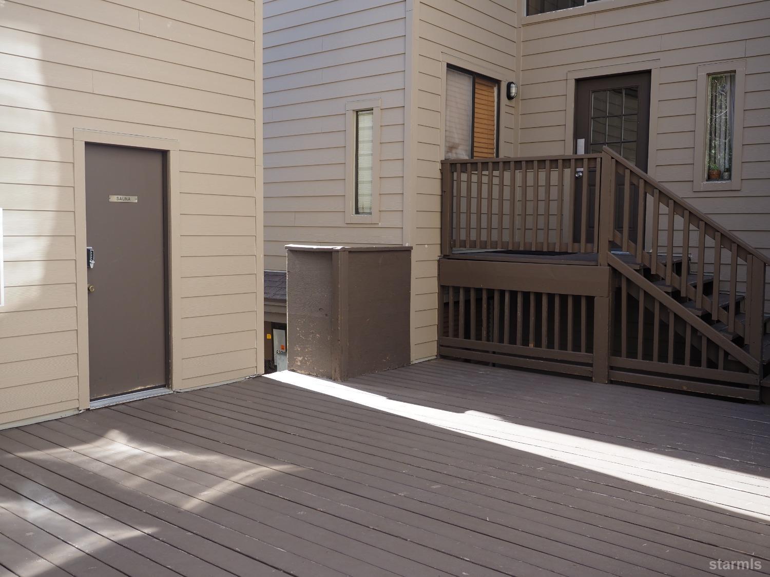 115 Tramway Drive, Unit 1 Stateline, NV 89449 - Photo 15 of 20 a view of a house with wooden deck