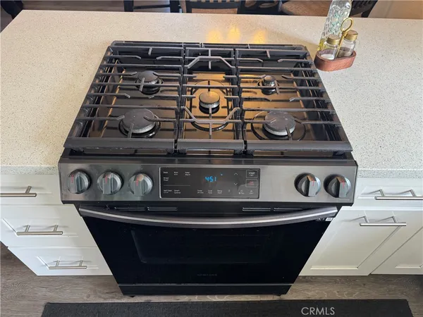 a close view of stove