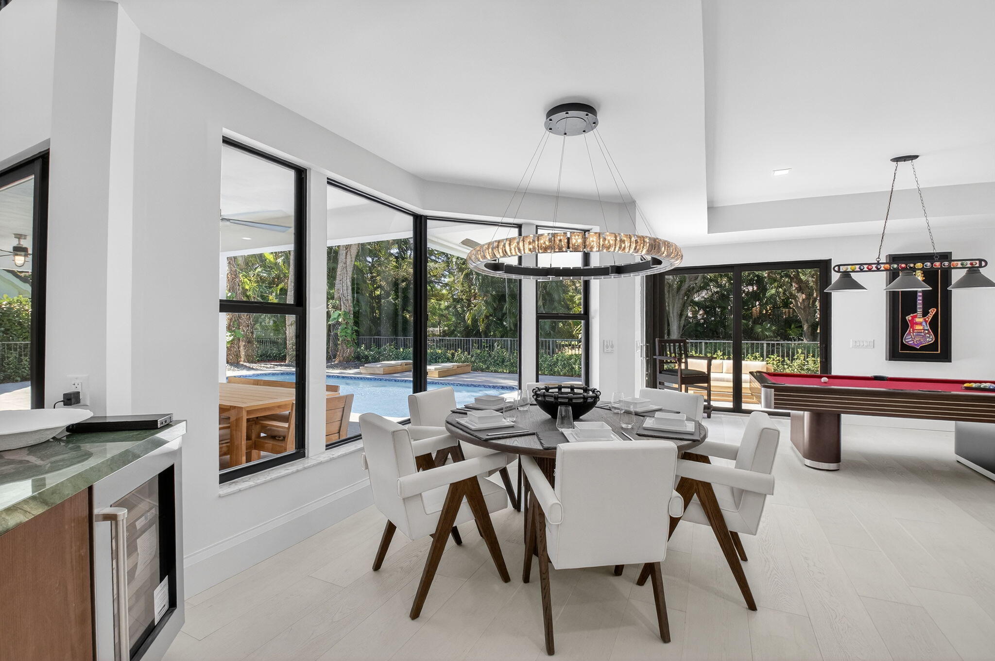 5723 Hamilton Way Boca Raton, FL 33496 - Photo 14 of 111 a view of a dining room with furniture window and outside view