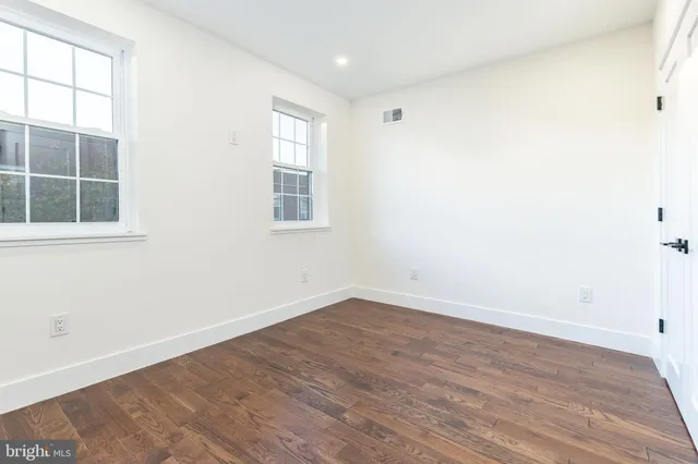 a close view of a refrigerator in kitchen