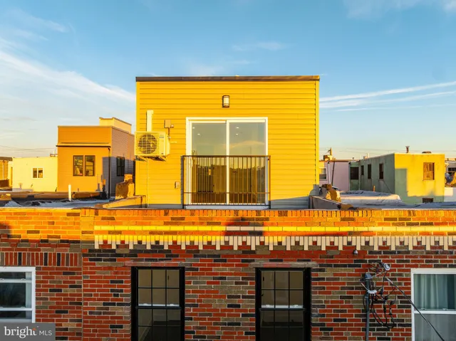 a view of a building with an outdoor space