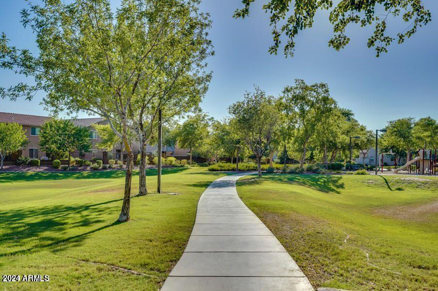 2217 West Kathleen Road Phoenix, AZ 85023 - Photo 34 of 42 a view of swimming pool with garden and trees