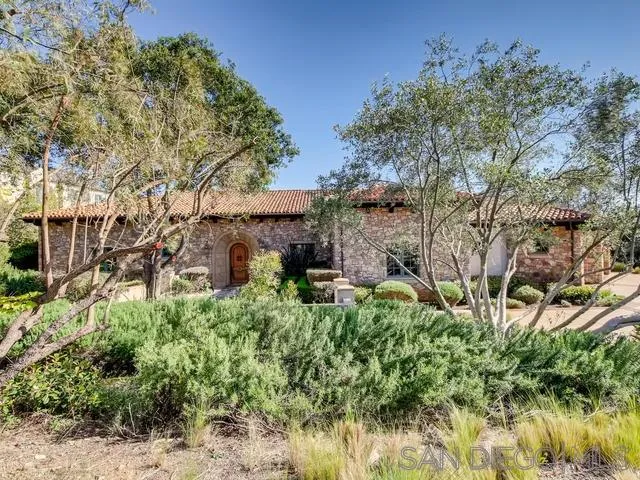 18287 Via Ambiente Rancho Santa Fe, CA 92067 - Photo 4 of 24 an aerial view of a house with yard and outdoor space