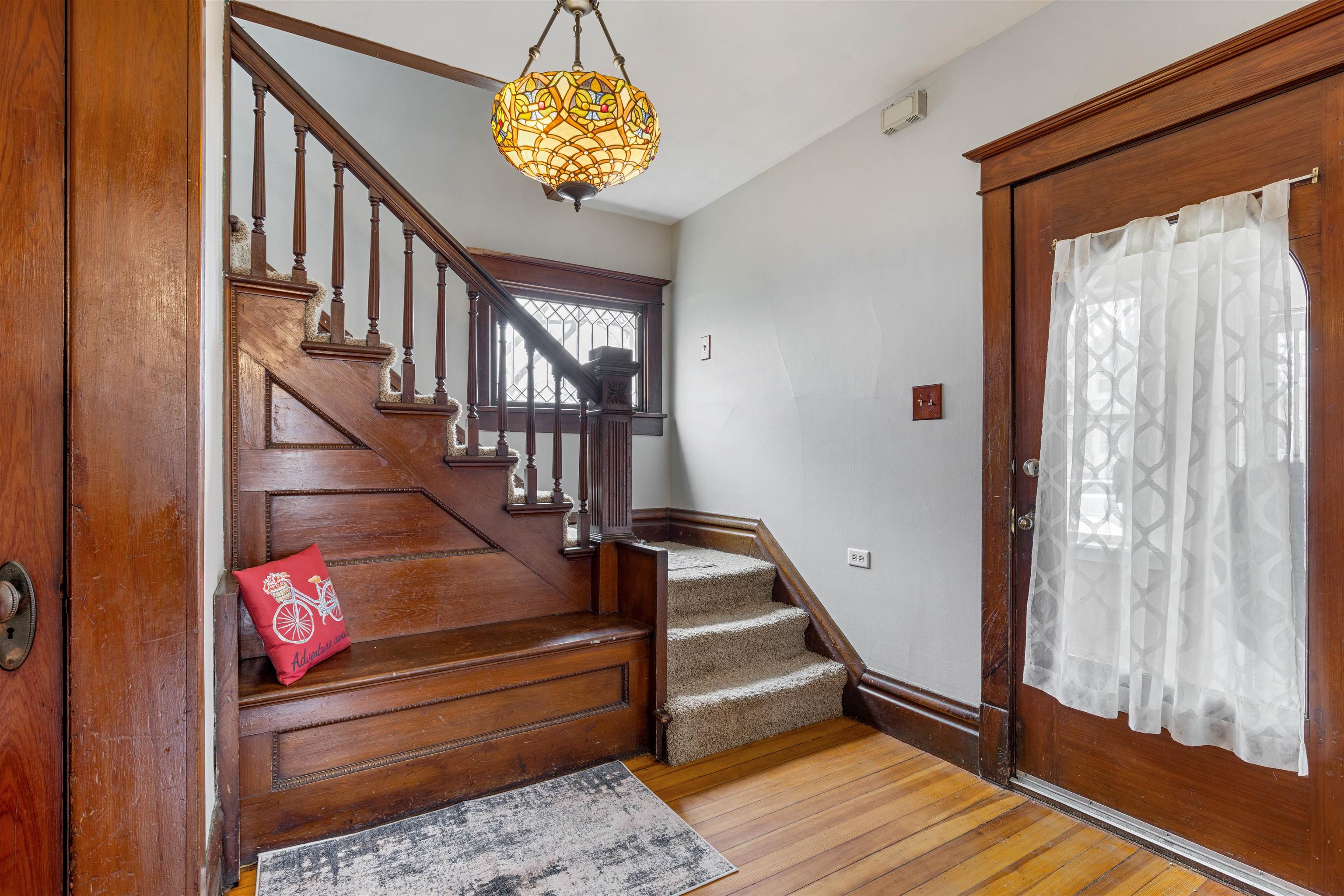 501 South 3rd Street Rochelle, IL 61068 - Photo 3 of 21 a view of entryway and hall with wooden floor