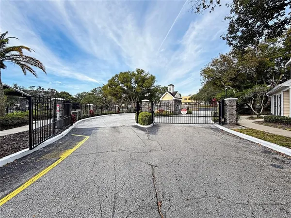 a view of swimming pool with seating space