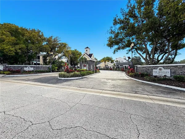 a view of street with houses