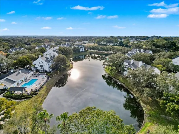 an aerial view of a city